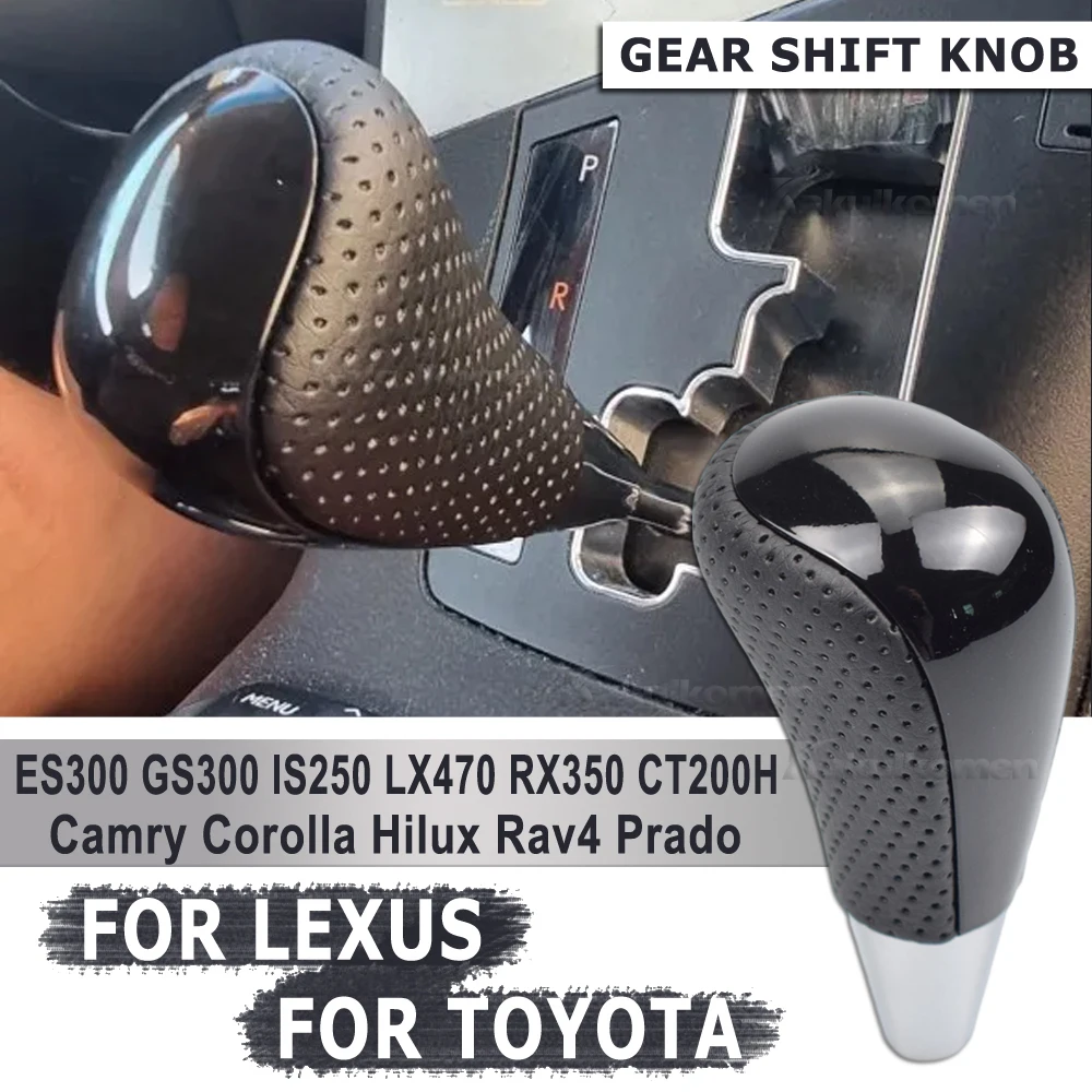 مقبض ناقل الحركة الأوتوماتيكي لتويوتا كورولا كامري/هارير فورتشنر كراون سيارة عصا ذراع السرعة شيفتر كرة اليد لكزس IS GS #1
