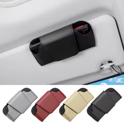 Magnetic Car Sunglasses Holder Case Universal Auto Sun Visor Glasses Box Clip Sunglasses Holder Fastener Eyeglasses Storage