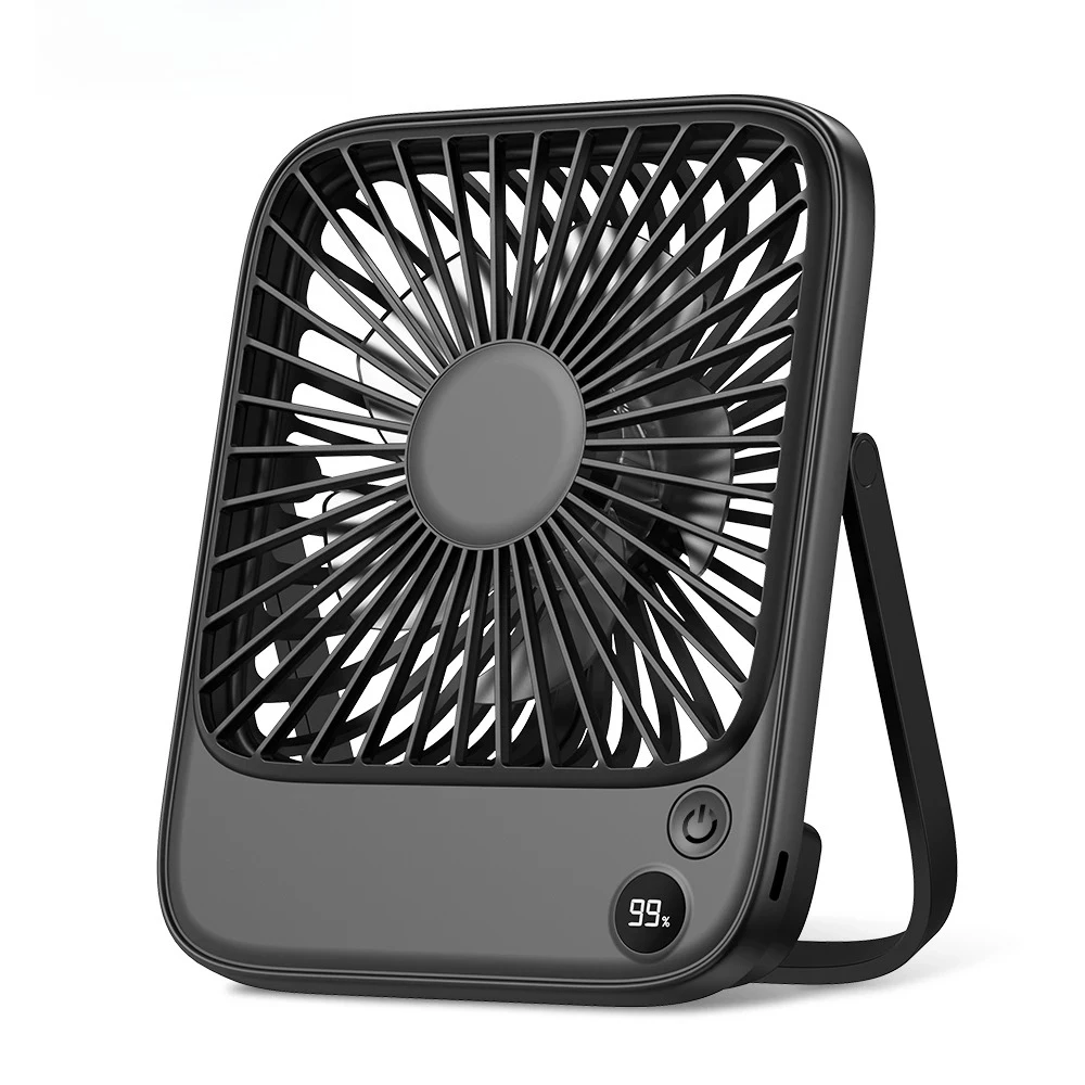 

Rechargeable Portable Fan Electric Mini Fan for Camping, 2000mAh Battery USB Desk Fan Small Silent Table Fans for Room Home