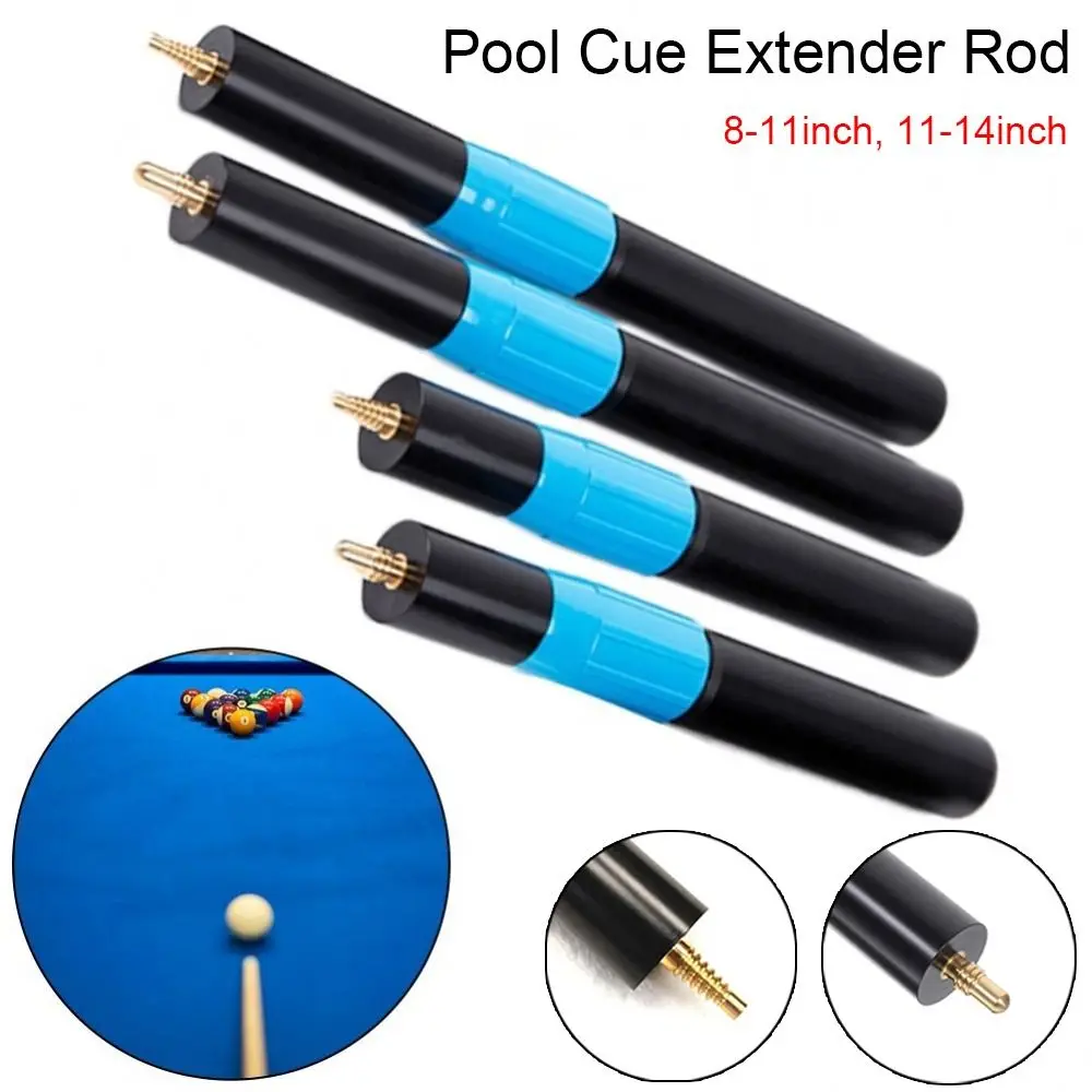 1Pcs Aluminum Alloy Pool Cue Extender Billiard Holder Telescopic Billiards Cue Extension Rod Ultralight 8/11inch