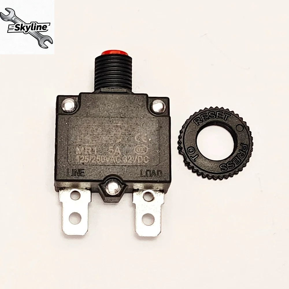 Overcurrent Overload Protector 10A8A3A5A Water Pump Air Pressure Charging Car Wash Single Phase DC Motor 6 7 9 20a