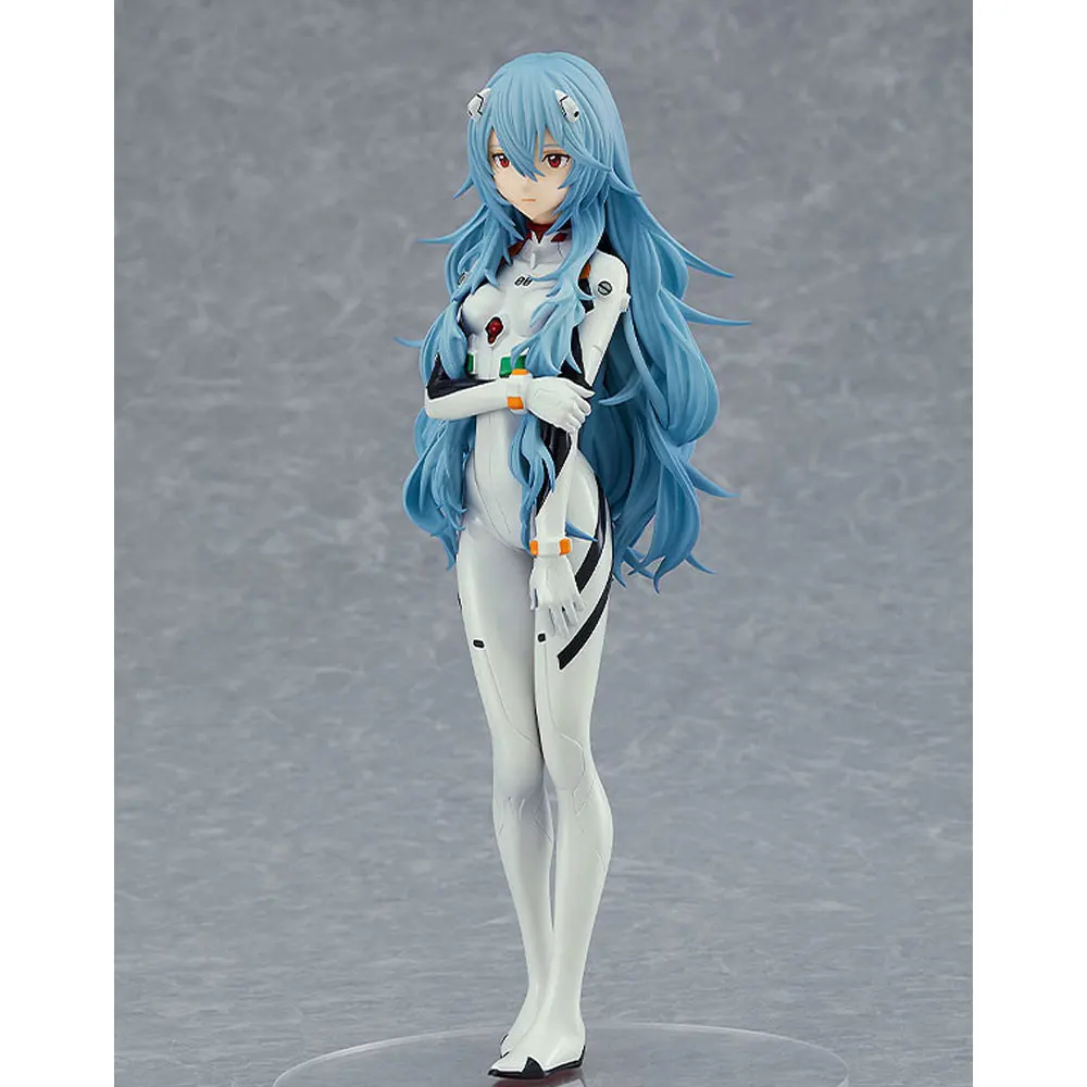 17Cm Eva Anime Figuur Ayanami Rei Lang Haar Staande Animatie Speelgoed Model Geschenkcollectie Ornamenten Decoratie Pvc