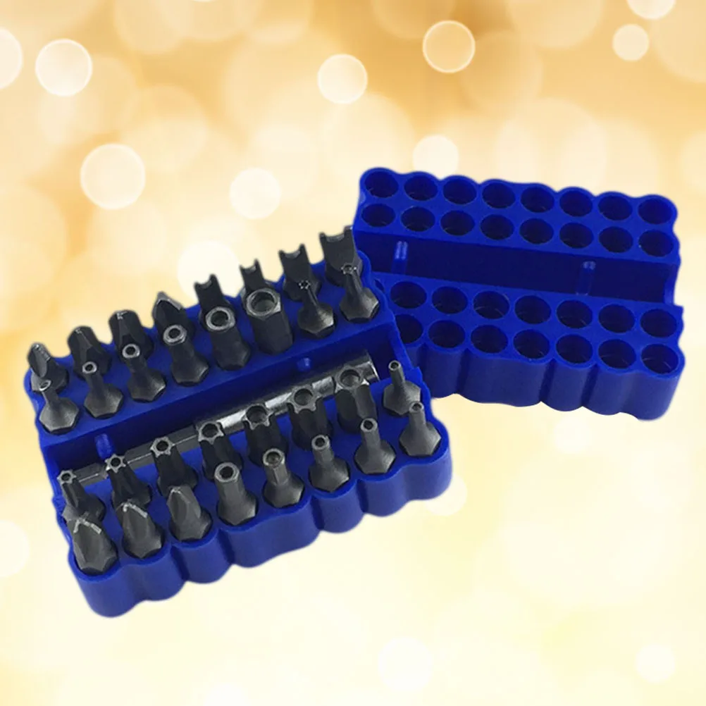 

33 pcs Screwdriver Kit Security Bits Magnetic Extension Star Drill Accessory Compact Retainer Vehicle Computer Repair