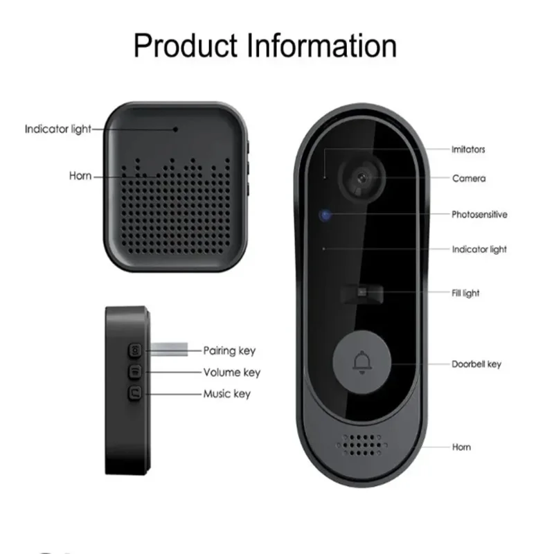Never Miss a Visitor: Wireless Video Doorbell with Long-Lasting Battery & HD Camera!