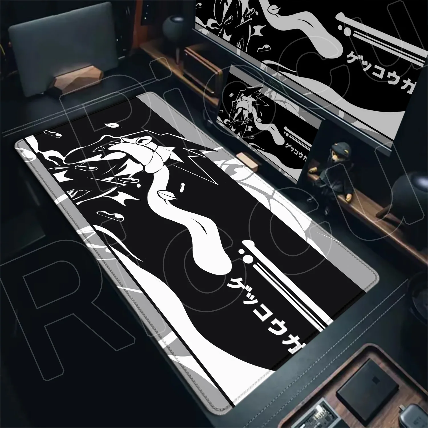 XXL HD Print Mouse Pad Gamer Pc Accessories Mouse Mats Pokemon Greninja expand Desk Mat Table of Office Carpet Gamer Rubber pad