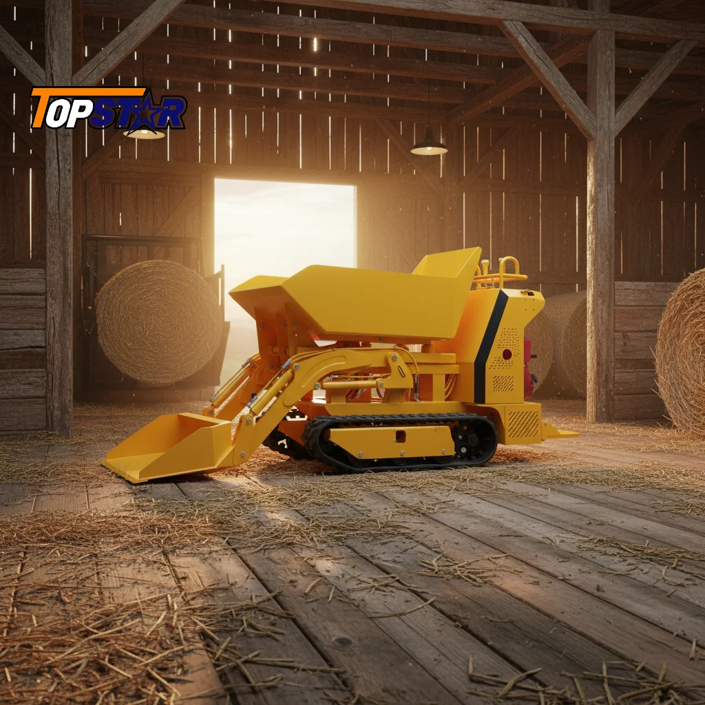 Mini Dumper de Orugas OEM, Dumper Pequeño con Diferentes Opciones de Carga