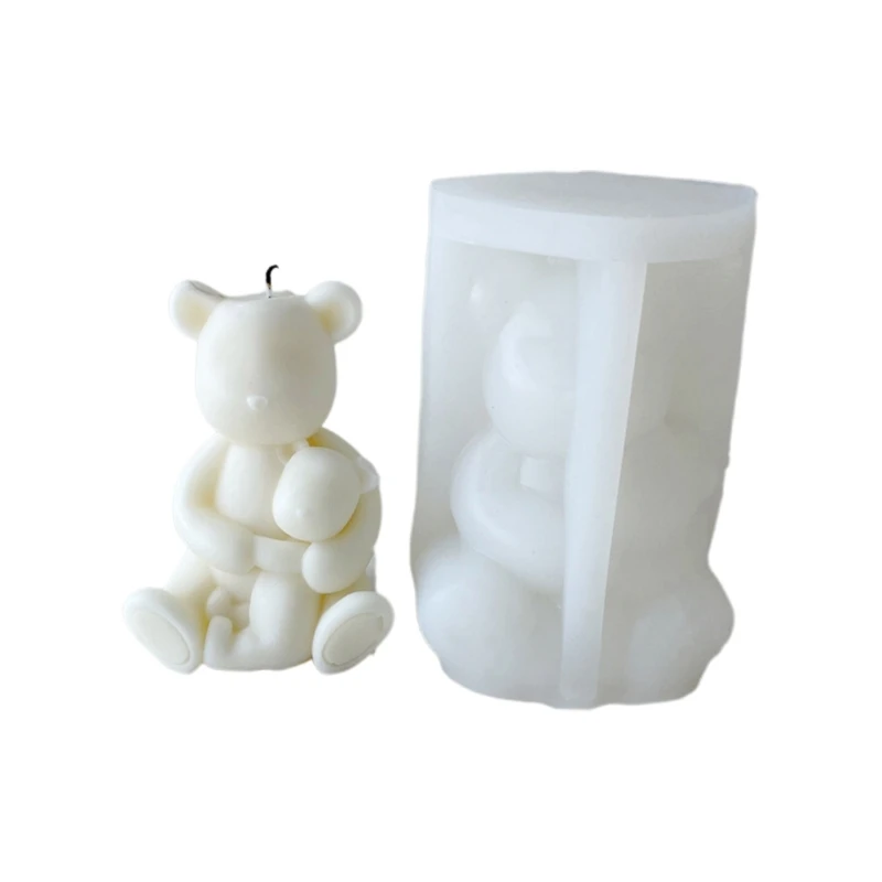 Bear Silicone Molds Making Mold Bear Gypsum Plaster Mold for Candle Making Soap Home Dropship