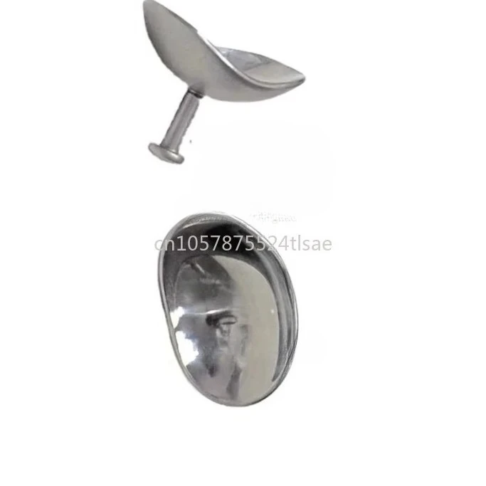 A pair of Manual Source Size-M Beauty Instrument 25 20 mm Laser Eye Shield with Handle
