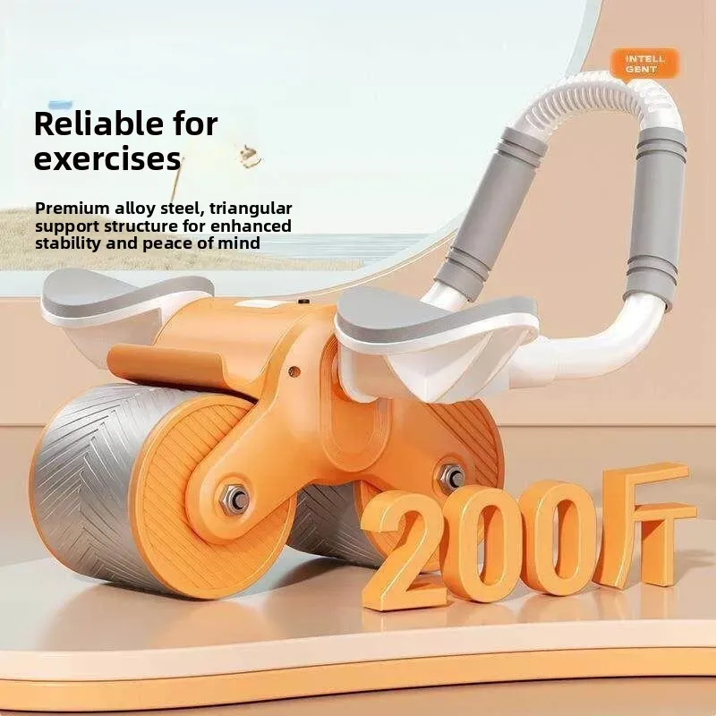 automatic-abdominal-wheel-fitness-equipment-home-gym-core-strength-training-men's-abdomen-rolling-wheel-massage-roller