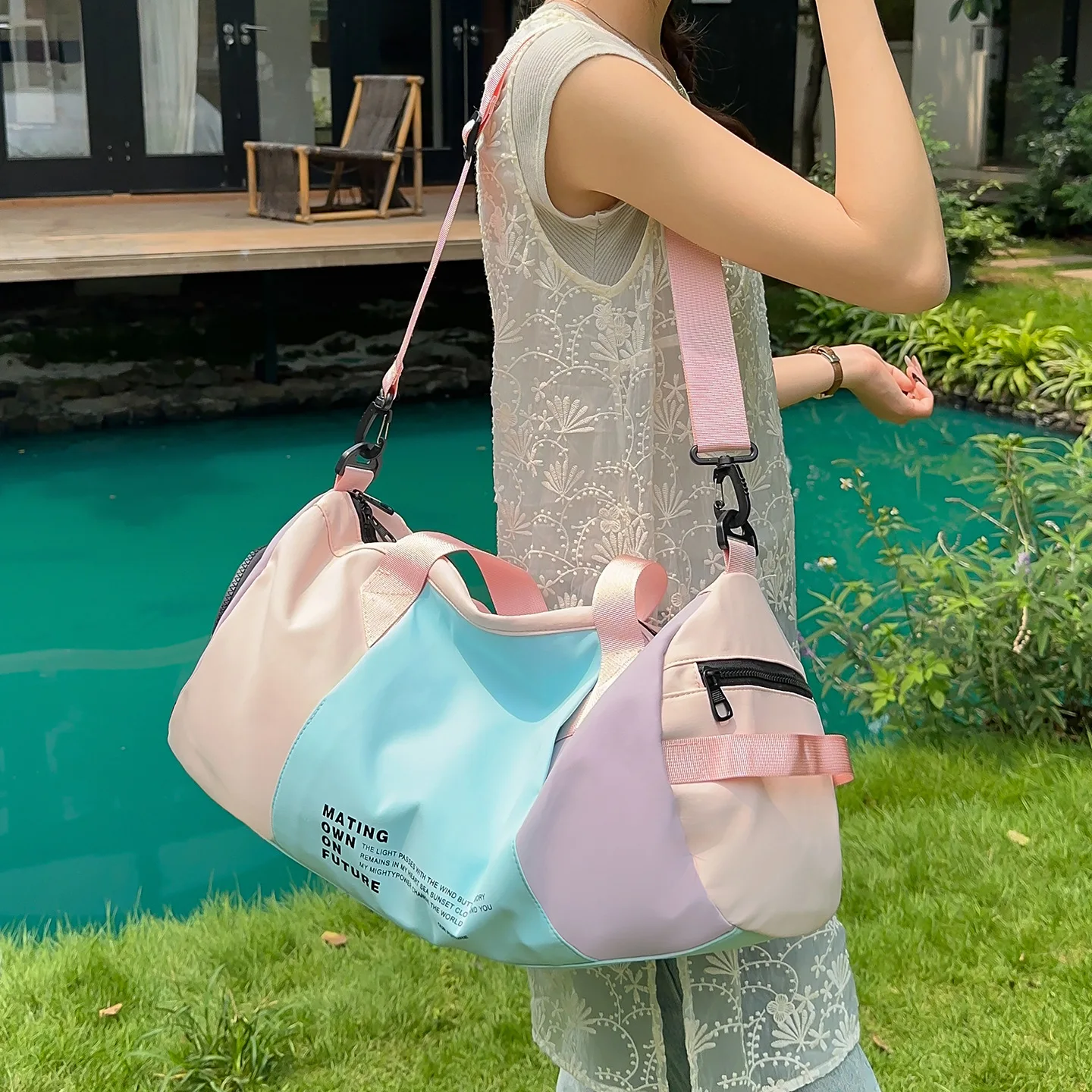 New Short-distance Travel Luggage Women's Trend, Large-capacity Boarding Travel Bag Light Sports Fitness Bag Tote Bags for Women