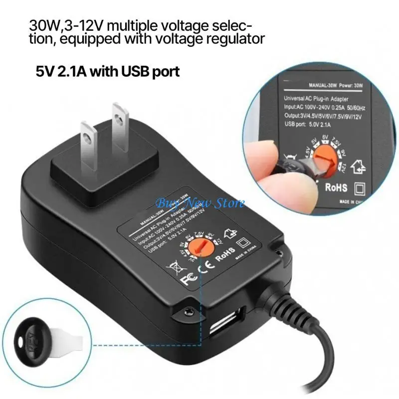 

20CE 30W Universal Laptop Switching Power Supply Adapter with 8pcs Adapter Connectors