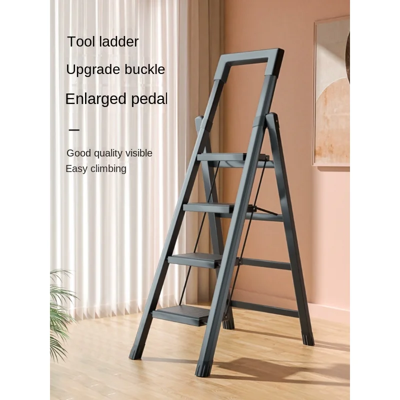 

Household ladder folding ladder telescopic indoor multifunctional herringbone ladder thickening ladder climbing ladder stair