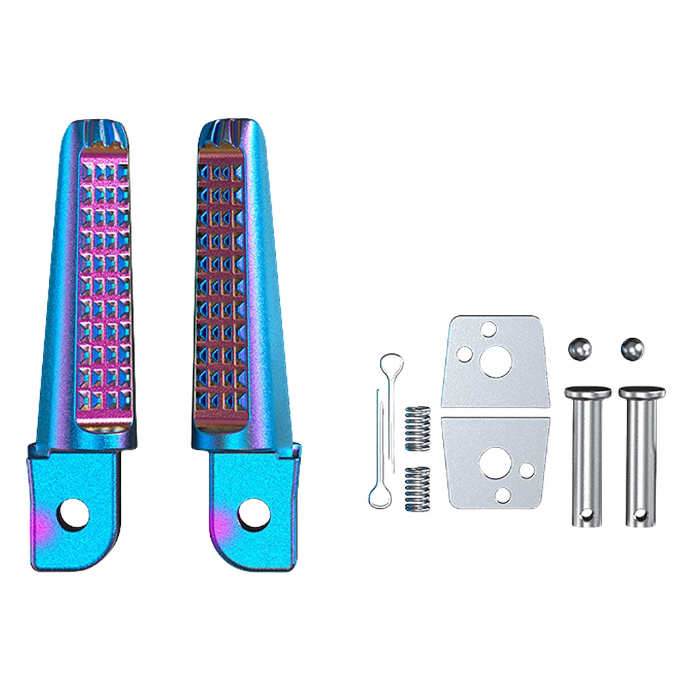 1 زوج مسند القدمين الخلفي المضادة للانزلاق الخلفية القدم رايدر مساند القدمين الخلفية للدراجات النارية لهوندا فانتوم 150 CB190R لياماها #5