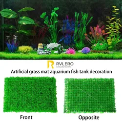 Artificial Grass Lawn Aquarium Fish Tank Decoration Soft Dense Spliceable Simulated Plant Lawn Environmental Protection Decor