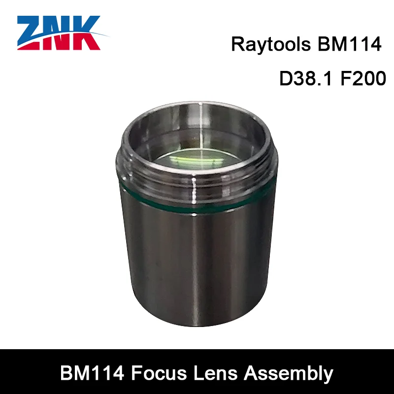 ZNK Laser Raytools BM114 Focus Lens D38.1 F200 Focus Lens F200mm Met Lenshouder voor Raytools BM114 Lasersnijkop