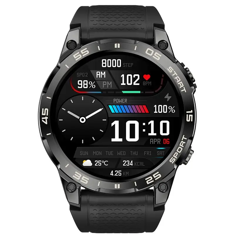 Nowy zegarek damski z amolowanym inteligentnym zegarkiem dla mężczyzn moda sportowa IP68 wodoodporny zawsze na wyświetlaczu BT Call Smart Watch For