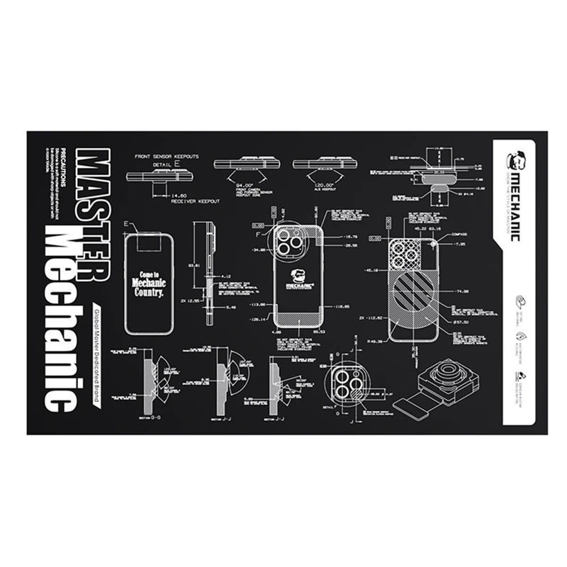 

2025 New MECHANIC V77 Multifunction Repair Heat Insulation Pad Soft And Sweat-Absorbent Motherboard IC Chips Soldering Repair Ma