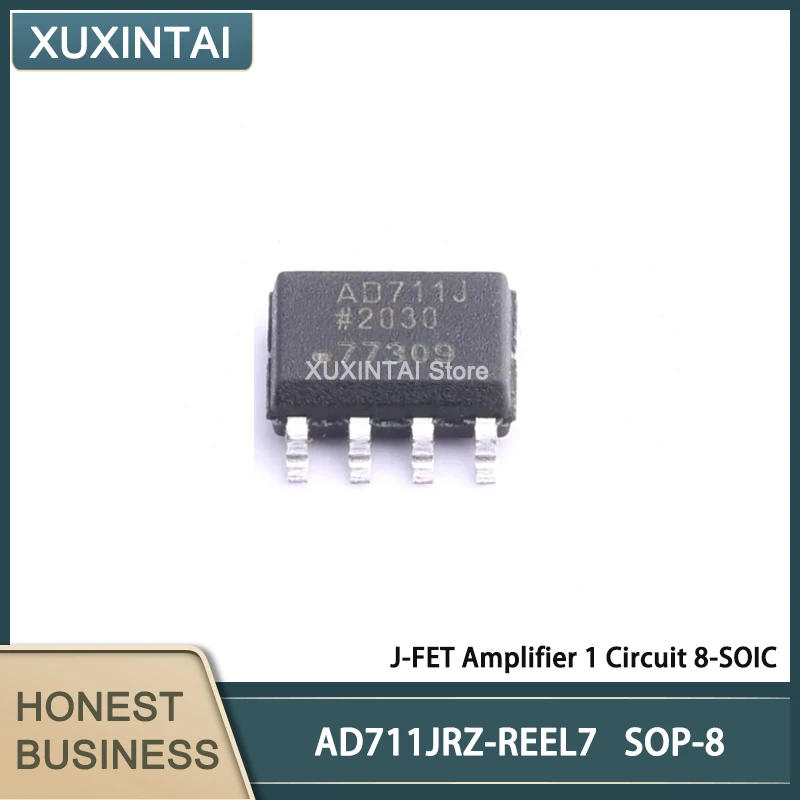 10Pcs/Lot   New Original  AD711JRZ-REEL7 AD711JRZ  J-FET Amplifier 1 Circuit 8-SOIC