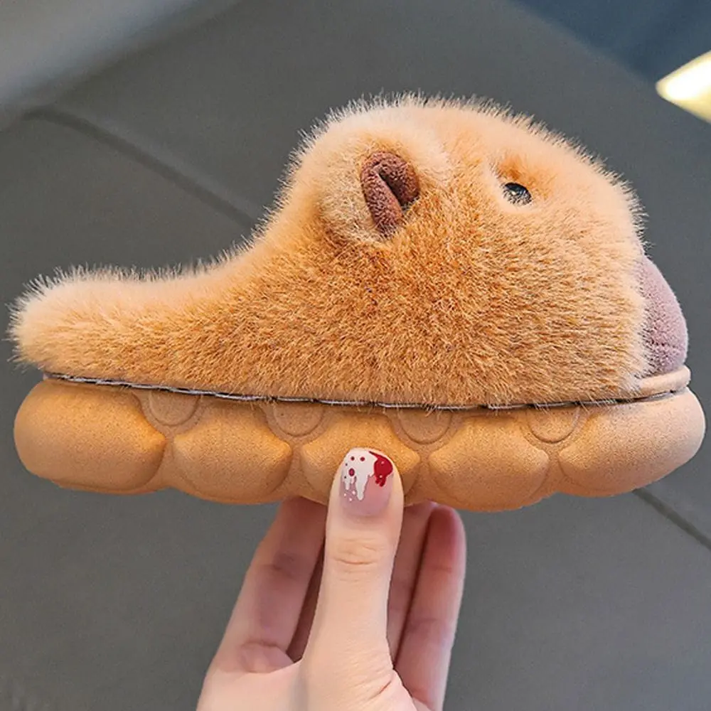 

Fashion Cute Capybara Children Slippers Comfortable Keep Warm Floor Shoes Home Slippers Indoor