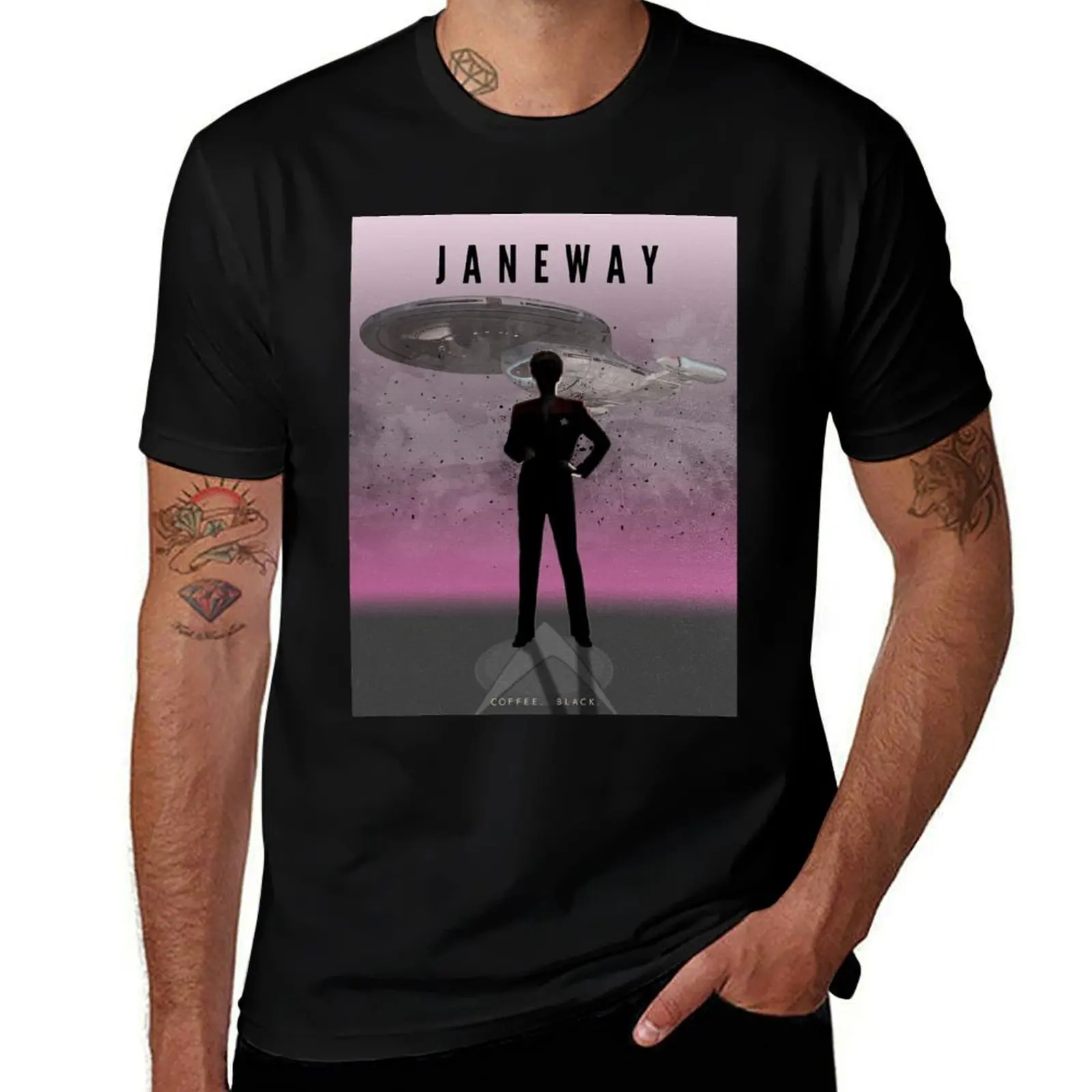 

cotton Captains man man anime shirts t Trek shirt t for - Janeway man shirts T-Shirt t funny for graphic Star