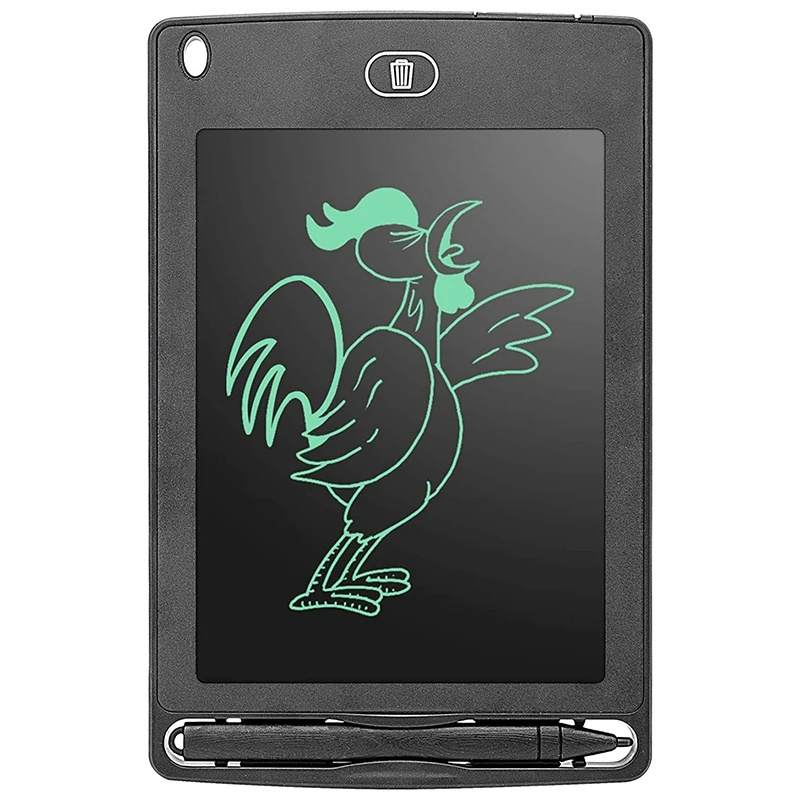 LCD-schrijftablet, 6,5 inch kleurrijke Doodle Board tekentablet schrijfblok voor kinderen schrijftablet