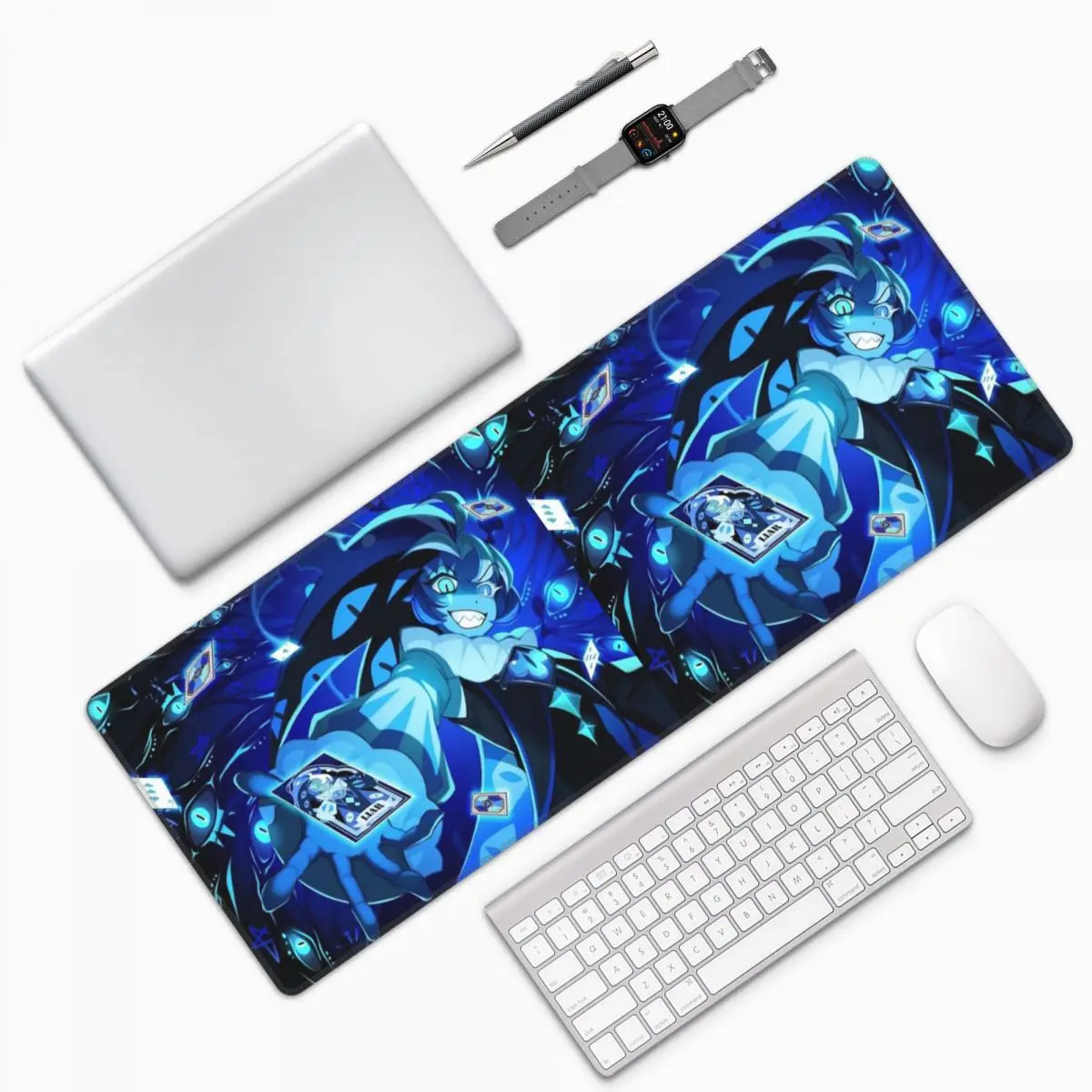Shadow Milk Cookie Run Kingdom Game Large Mouse Pad Computer Keyboard Mouse Mat Gaming PC Laptop Desk Mat Table Mats
