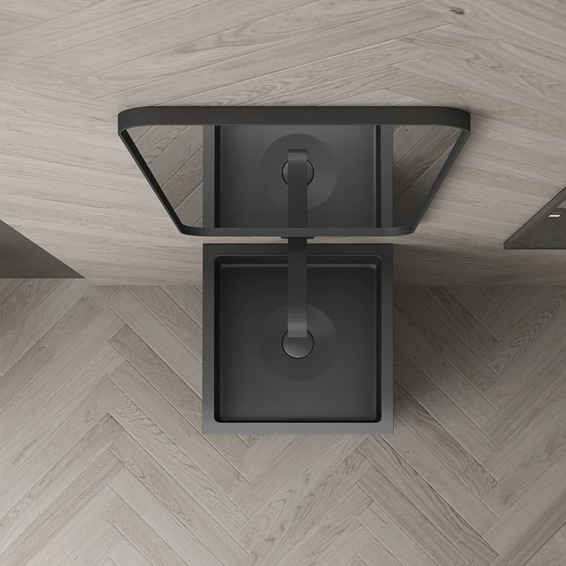 Stainless Steel Column Basin B & B Bathroom Column Type Washbasin Integrated Floor Column Type Washbasin
