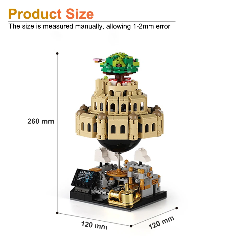 XINGBAO ideas Castle In The Sky Blocks Laputa Castle Music Box Building Blocks MOC Castle Model Set Bricks For Kids Toys Gifts