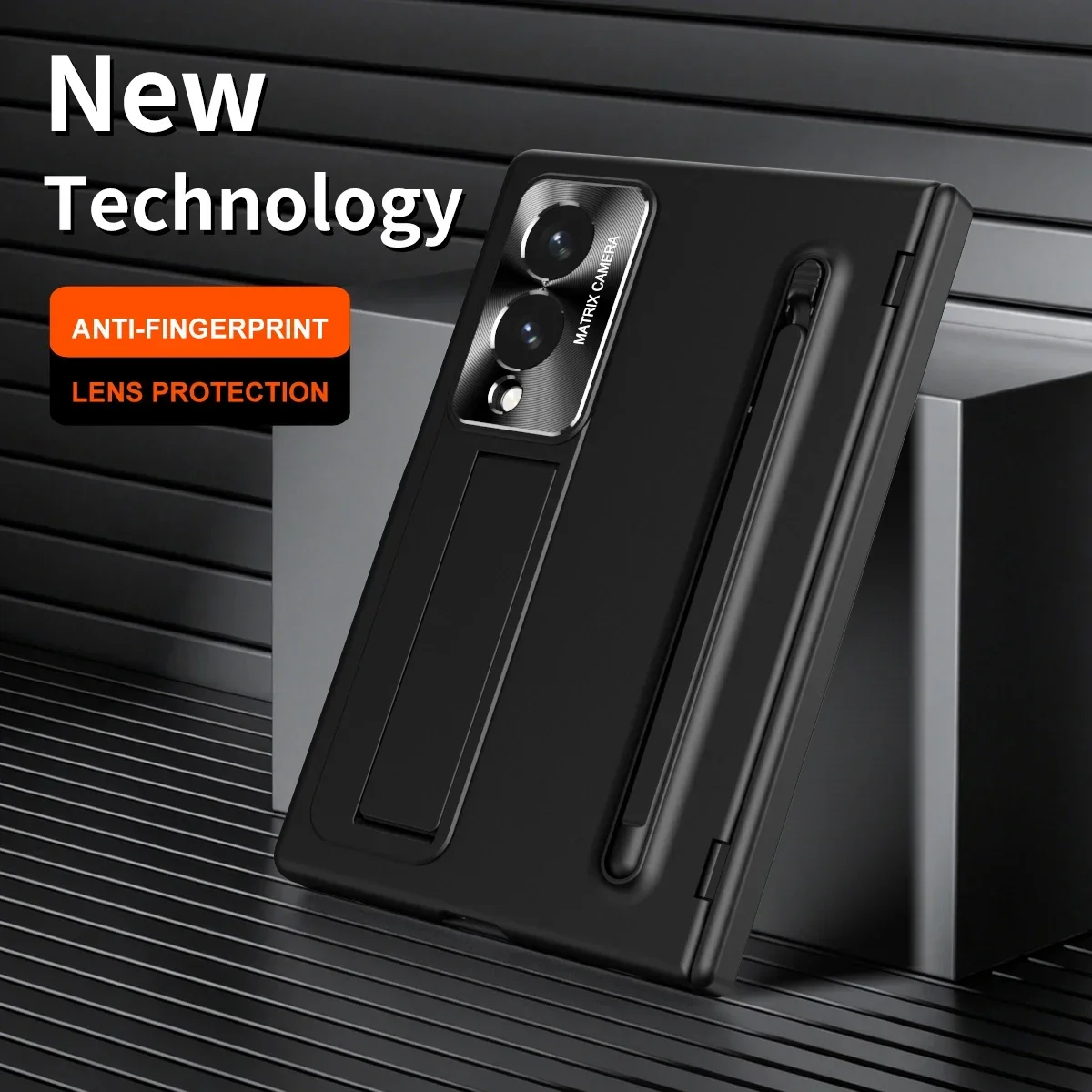 

For Samsung Galaxy Z Fold 8/8 Ultra Phone Case with Hidden Stand Integrated S Pen Slot HD Film Compatible with Foldable Phones