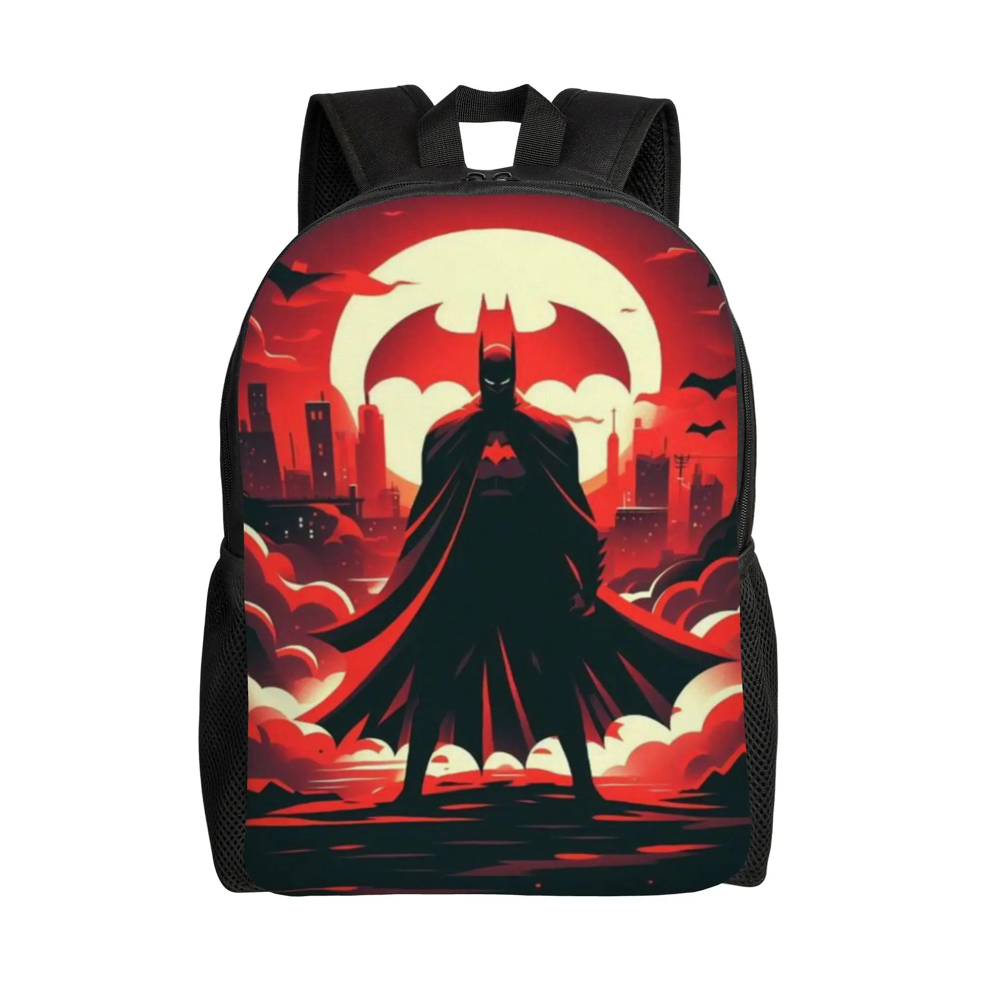 

Back to school season Red Moon Cape Sentinel Bookbag Batman Men Women Adult High Street Backpack