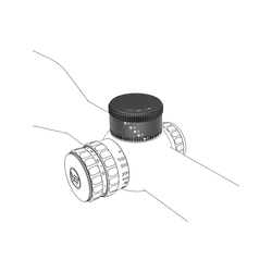 Vector Optics Continental Hunting Scope Ballistic Turret,Compensate for Bullet Drop,Self-assembled&Simple Installation