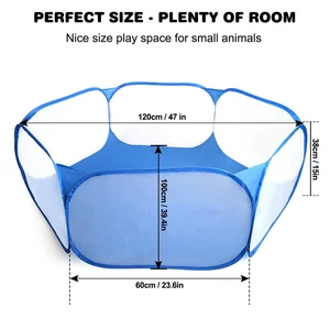 المحمولة أرنب جرو الأليفة روضة أطفال داخلي في الهواء الطلق سياج صغير خيمة قفص مع غطاء ماء التخييم بيت الأليفة أعلى 6 سياج أرنب مبيعات - No5