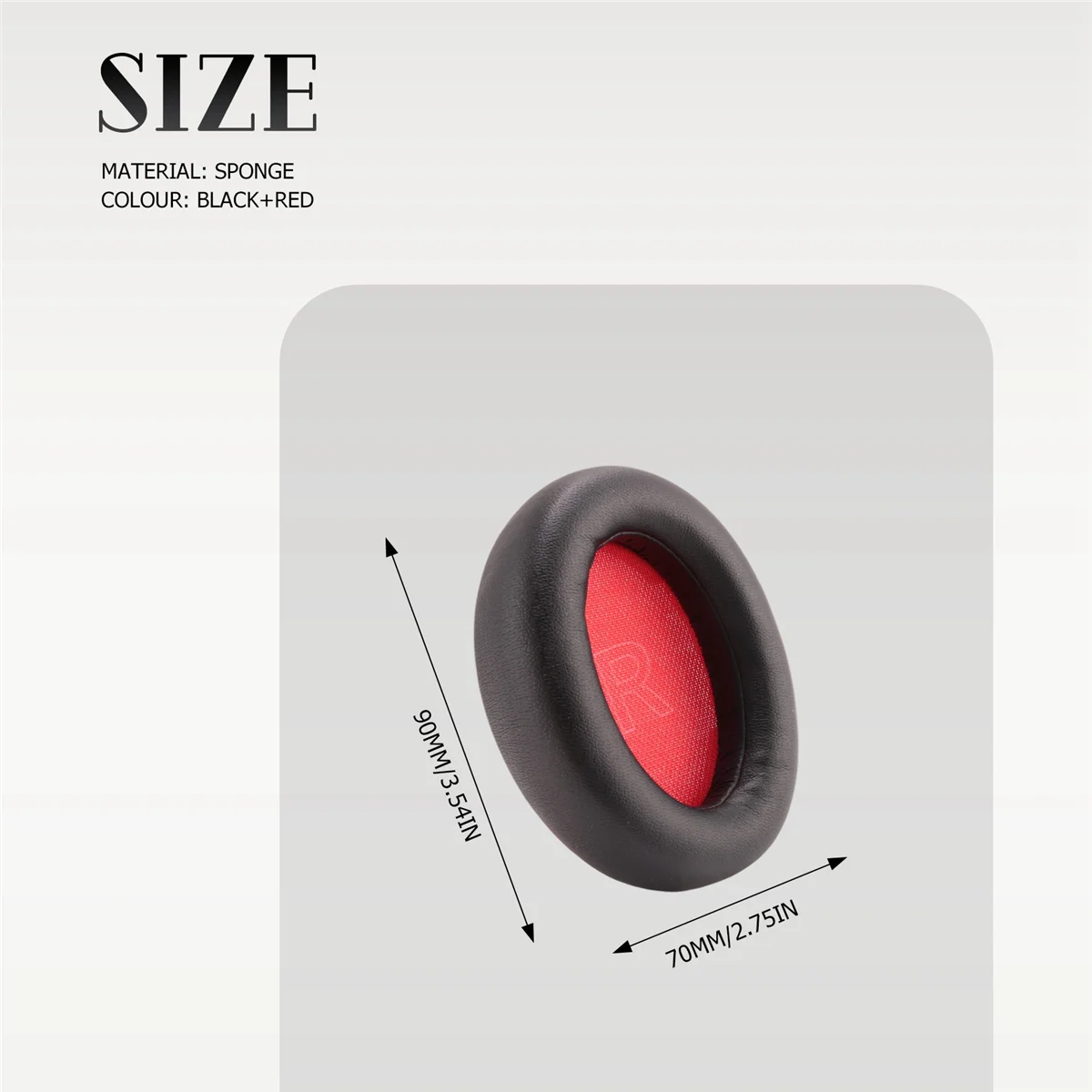 AT41교체용 이어 쿠션 폼 커버 이어 패드 Anker Soundcore Life Q10 / Q10 Bluetooth 헤드폰용 소프트 쿠션(빨간색)