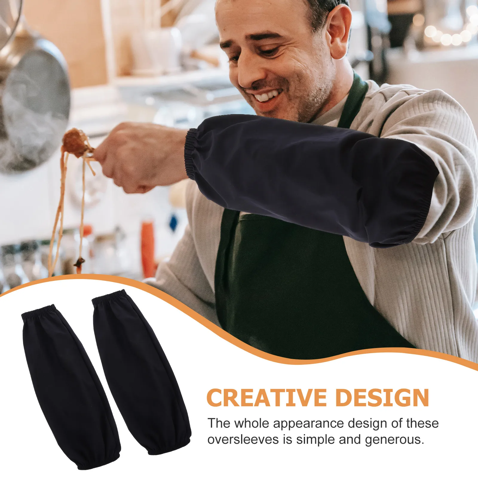 

8pcs Waterproof Oil resistant Arm Sleeves Kitchen Cleaning Oversleeves Universal Size for Adults Reusable Sleevelets
