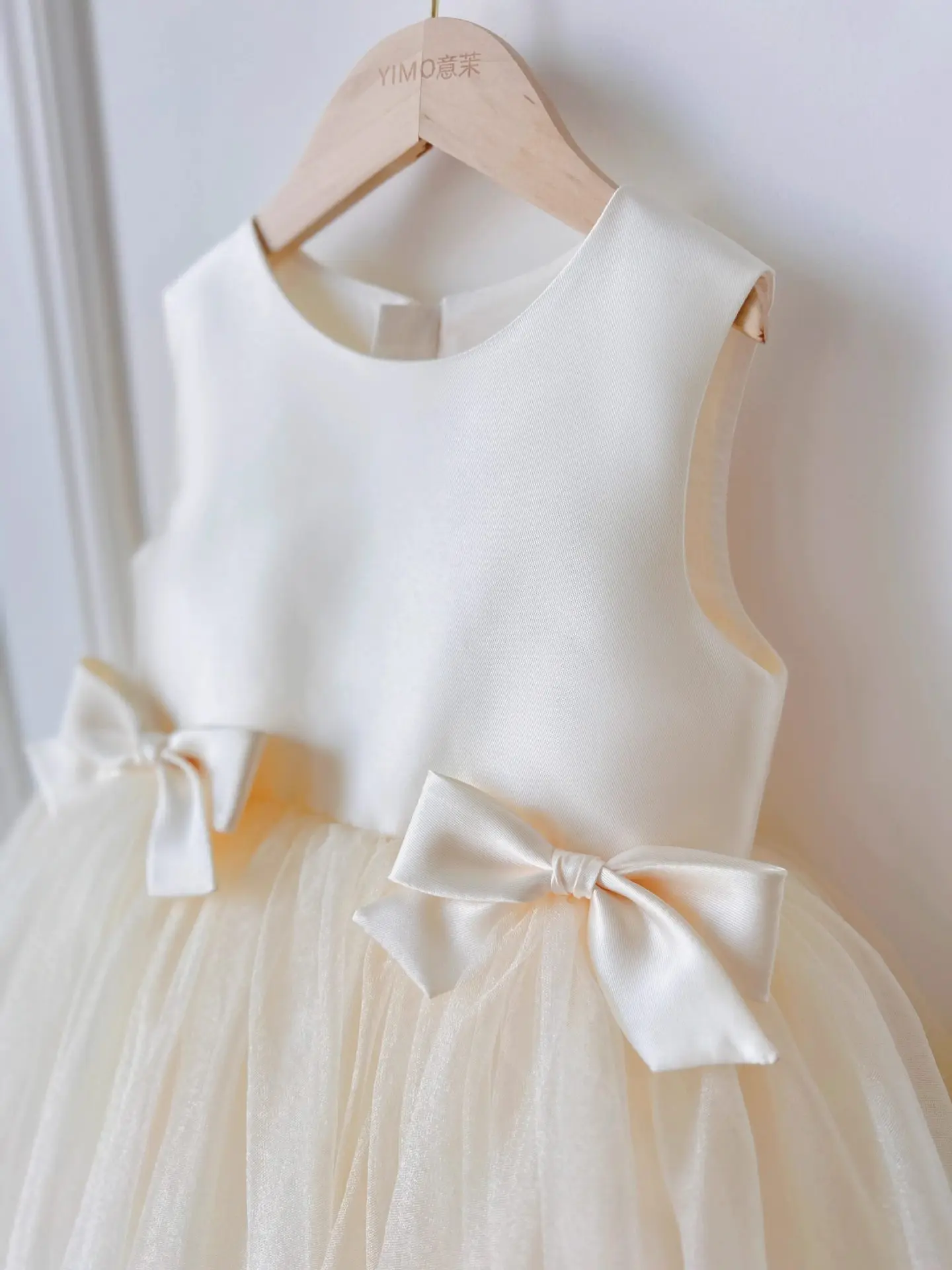 2026 New Baby Summer Girls Mesh Bow Vest Dress, Princess Kids Sweet Fashion Party Dress 1-8T 6