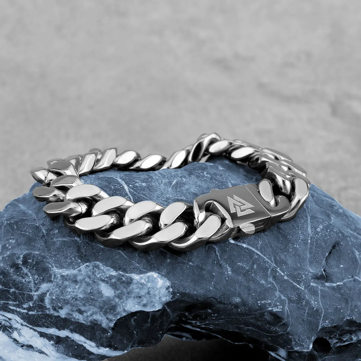 NONE Cuban Chain Bracelet Steel 3