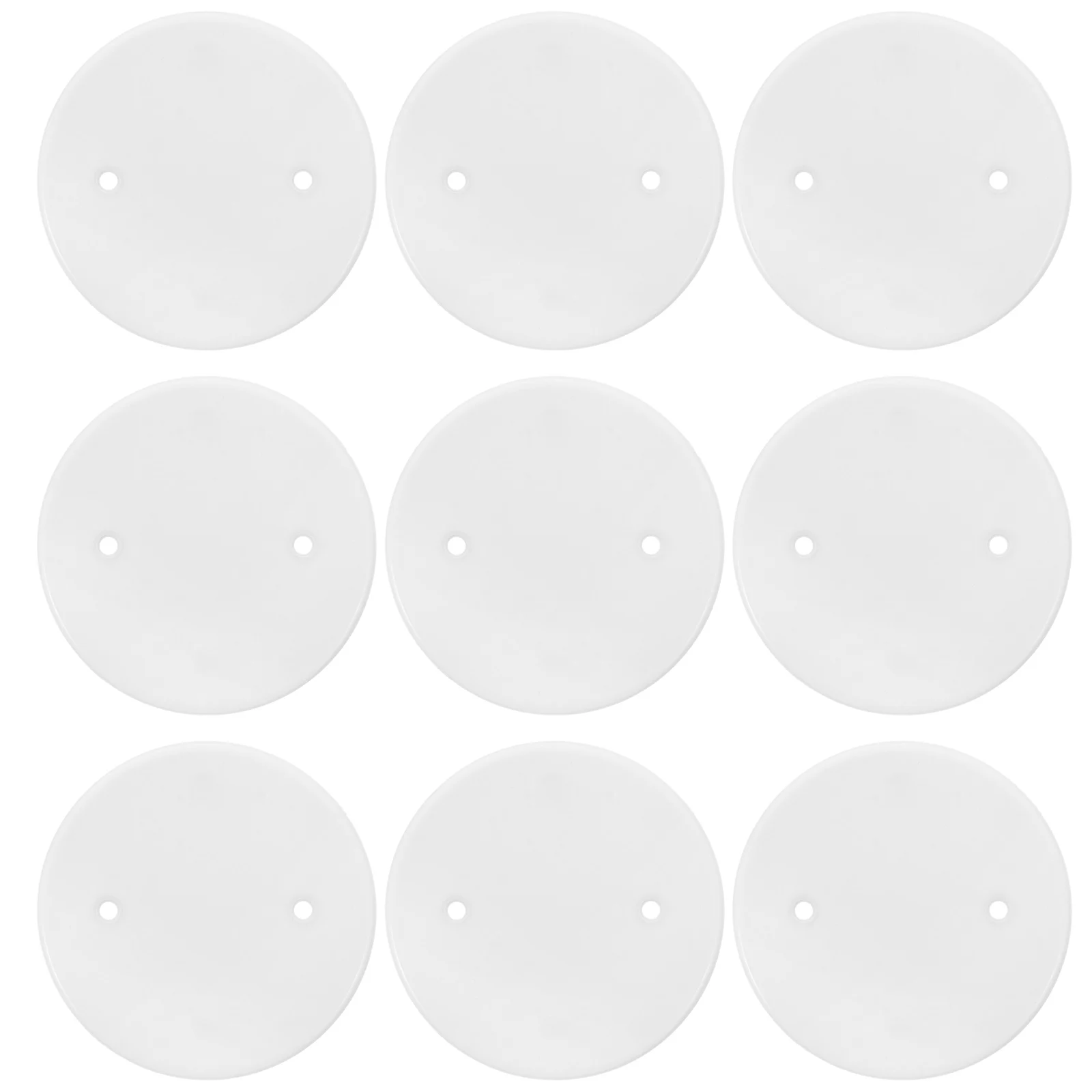 

30pcs Octagonal Cover Plate White Ceiling Hole Plug Boxes Round Blank Plates Durable PP Material Flame Retardant for Outlet