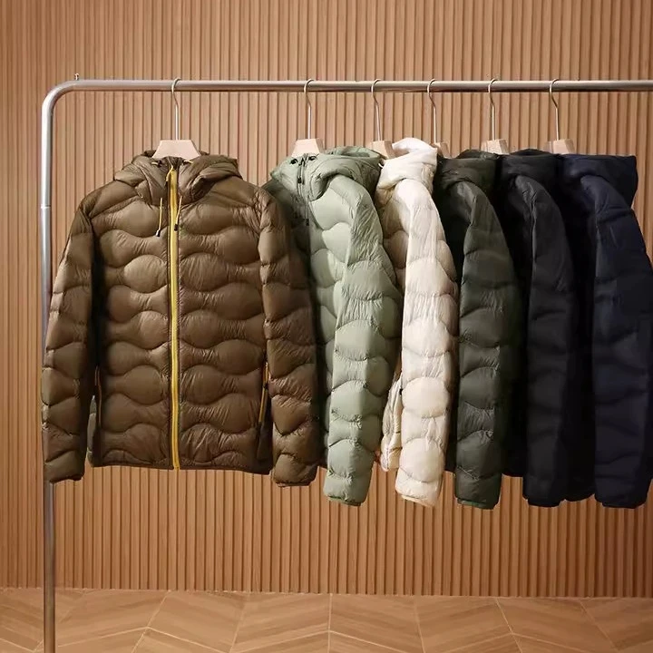 

Ultra-Light High-Loft down Jaet 90% Du down Hooded Casual Windproof Water-Resistant Men's Women's Winter Outdoor Clothing