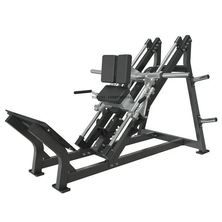 Commercial Gym Fitness Equipment Unisex 45 Degree Sloping Squatting Machine Back Pedal Trainer and Leg Strength Rack