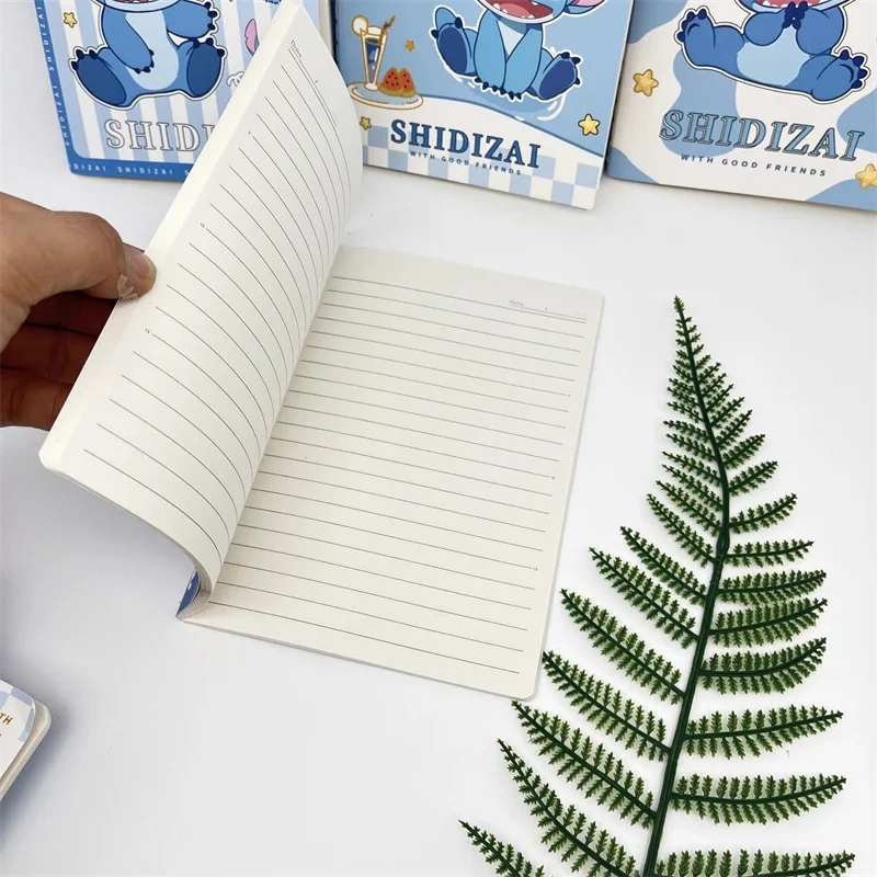 Disney Stitch Notebook Cute Cartoon Anime Kawaii Stitch Kids Notepad Diary Office Learning Supplies Children Holiday Gifts