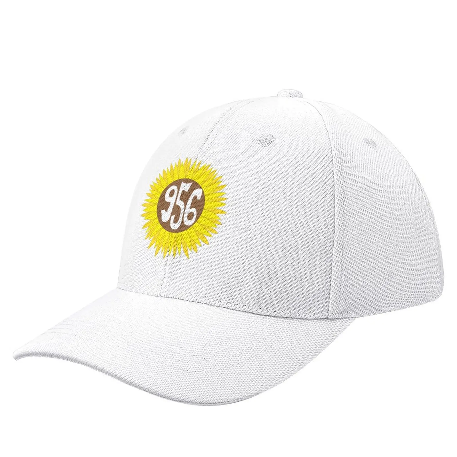 Hand Drawn Texas Sunflower 956 Area Code Baseball Cap Military Tactical Cap Fluffy Hat New In The Hat Women's Men's