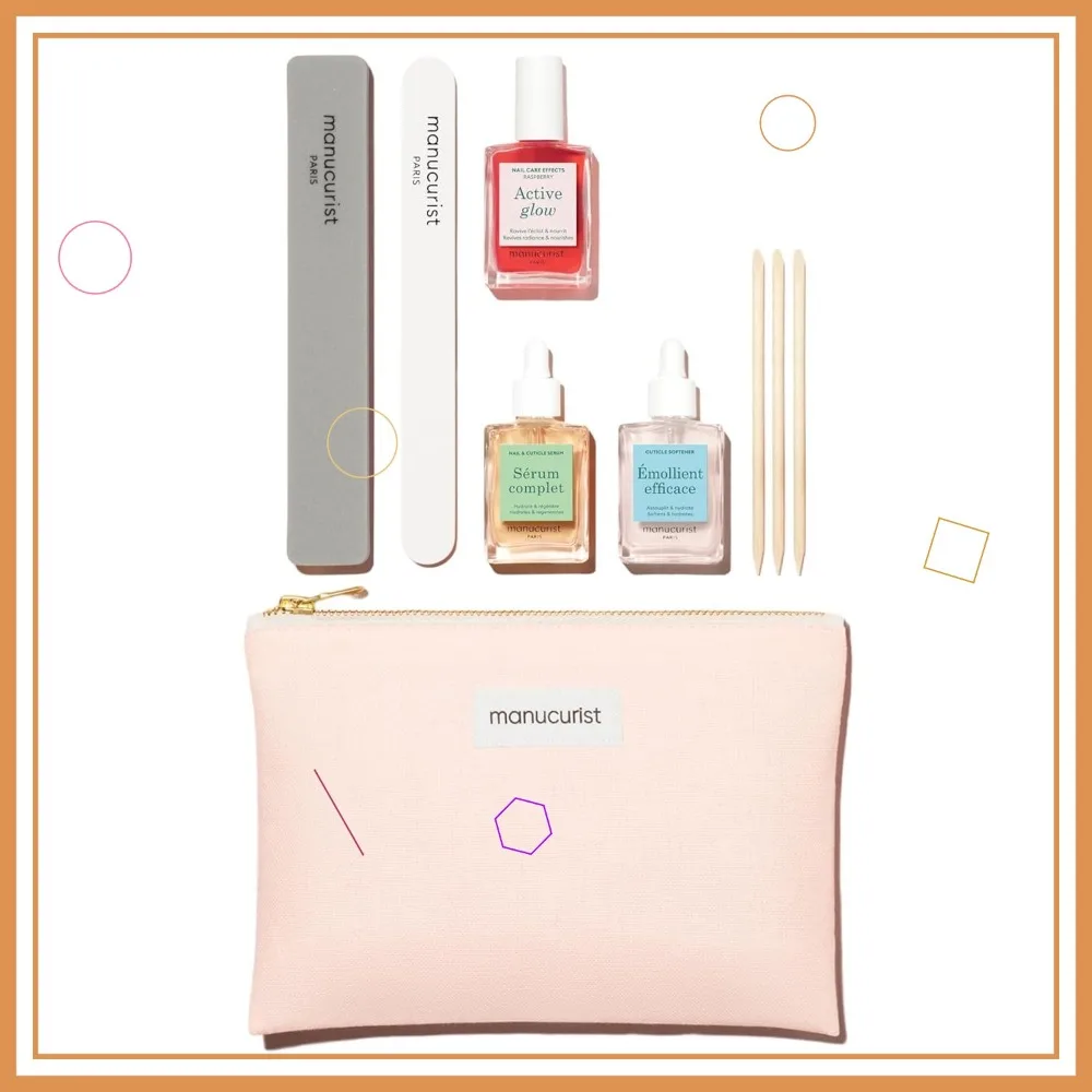 

Набор для ухода за ногтями для веганов, сделано во Франции: пилка, буфер, инструменты для кутикулы и сыворотка — идеальный подарок для женщин