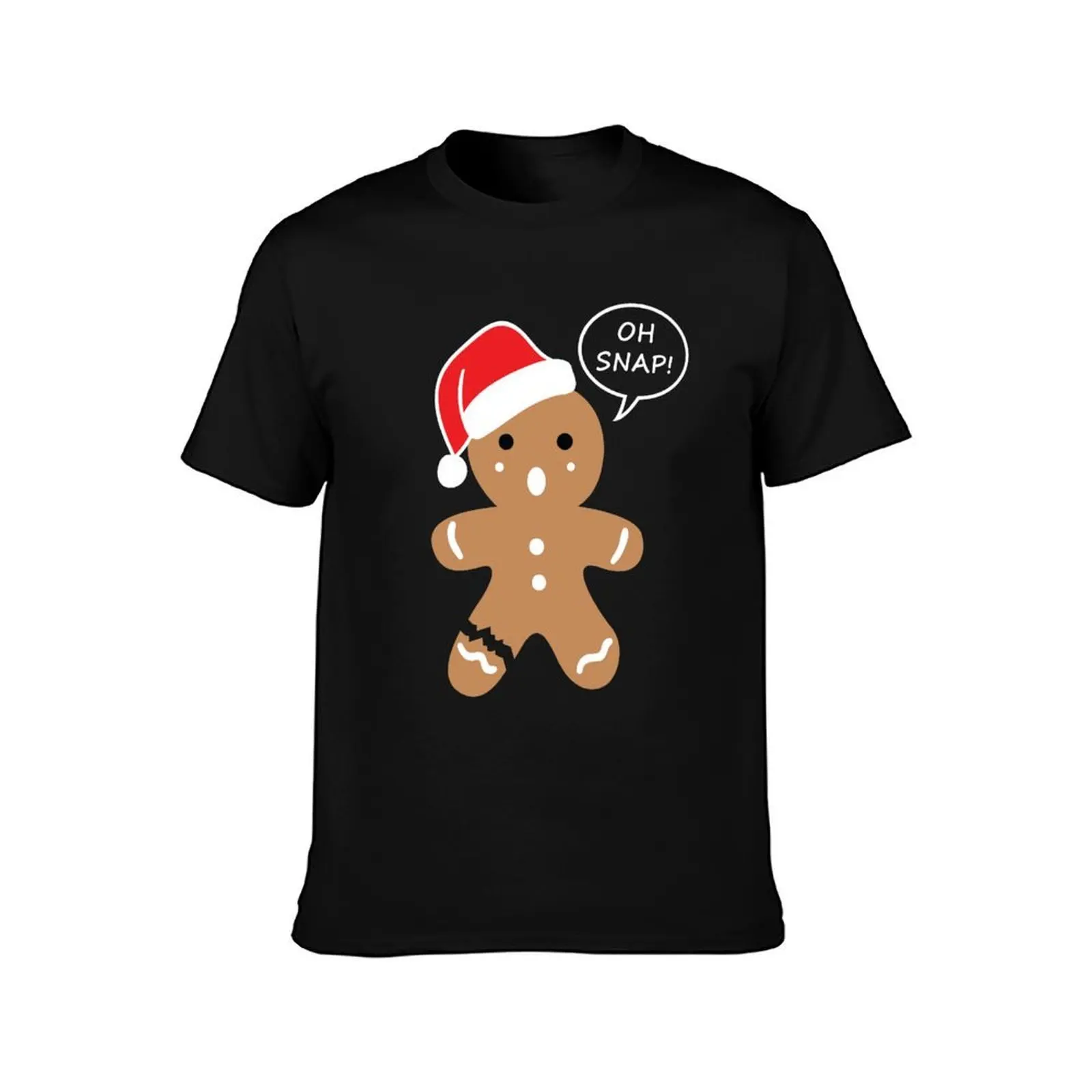 Gingerbread oh snap! T-Shirt Modern Print Casual T-Shirt