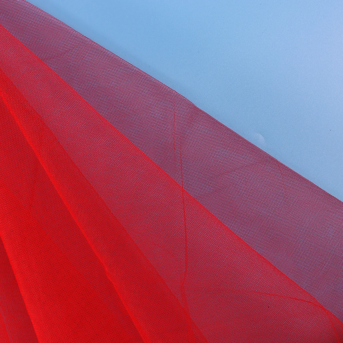 

Bridal Wedding Veil 1.5m Red Transparent Mesh Pretty Dreamlike Perfect for Engagement Proposal Bridal Wedding Veil