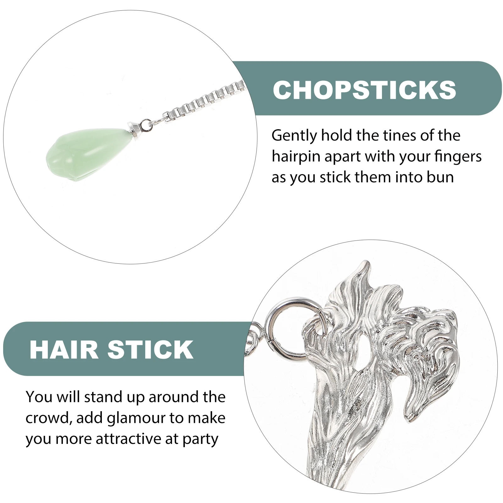 

Vintage Sticks For Women Chinese Style Accessories Elegant Chopsticks Classic Design Zinc Alloy Pins Fork For Long Han Style