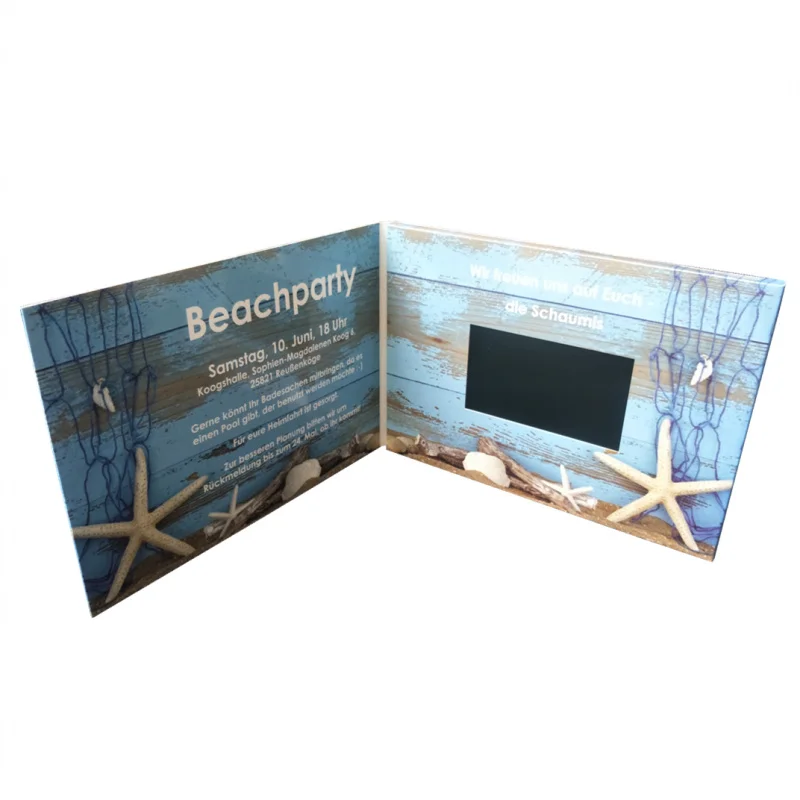 

1PCS LCD video brochure card