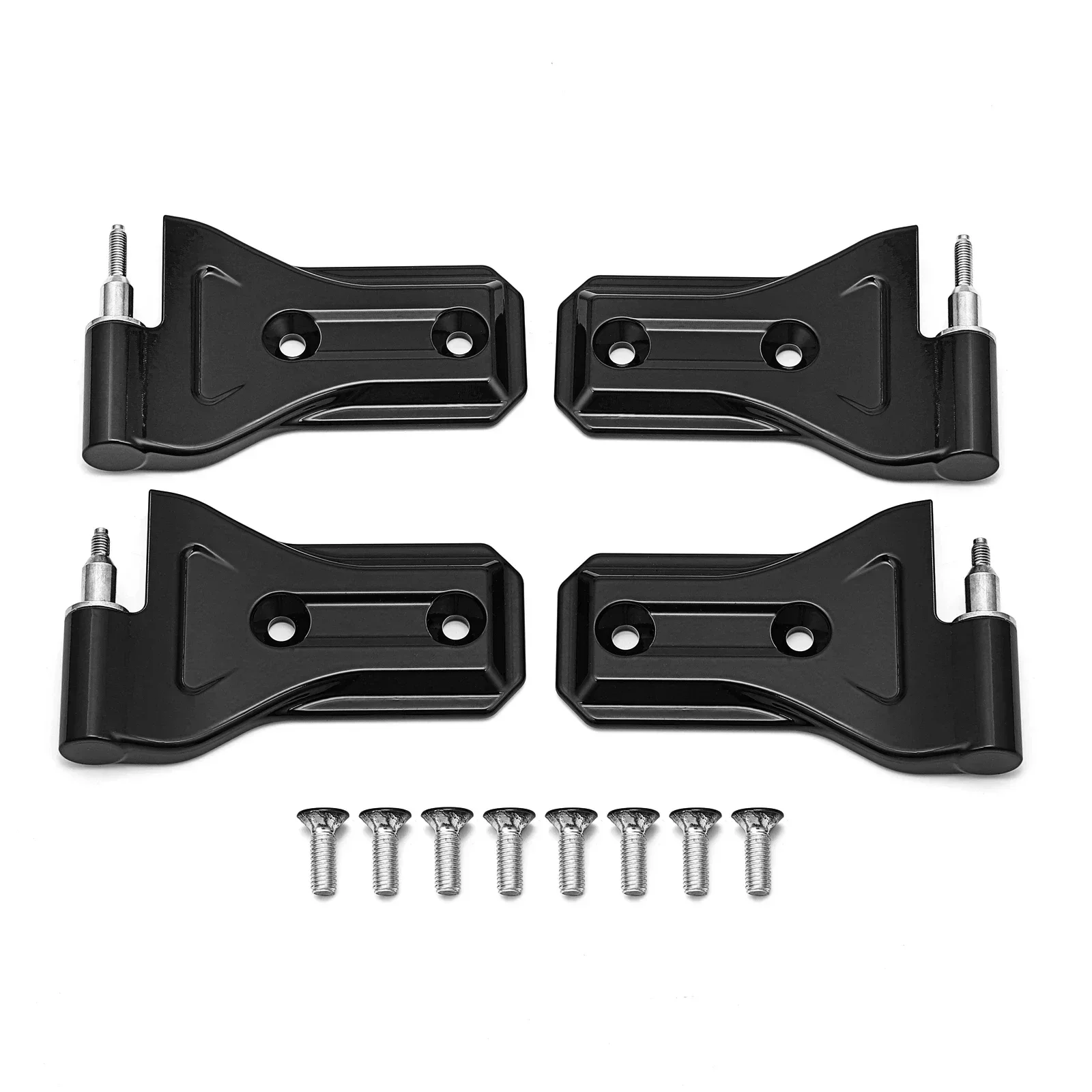 

2/4/6 PCS Aluminium Coated Door Side Hinge For Jeep Wrangler JK JL JT 2007+ Road Steel Door Hinge Kit Not Door Hinge Cover Decor