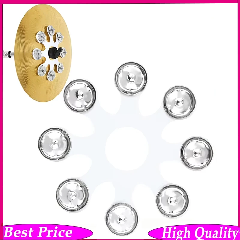 Stainless Steel Hi-Hat Tambourine Jingle Attachment - Perfect Fit for Drum Hi-Hats, Enhanced Sound for Drum Kits