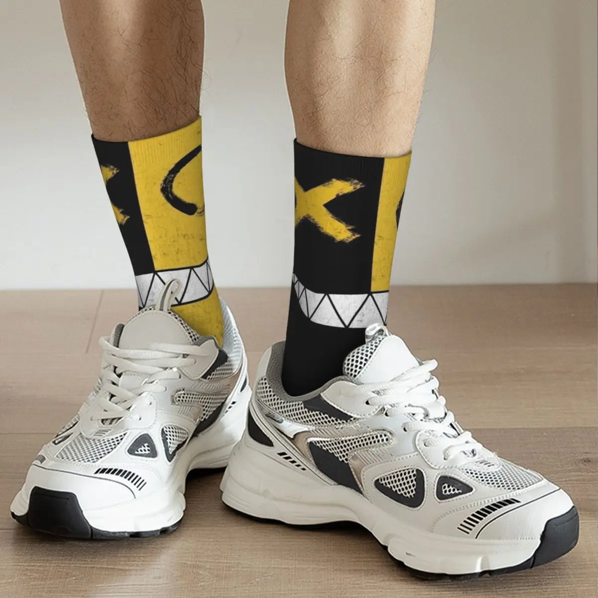 Calcetines Unisex acogedores con estampado 3D, ciclismo, Cara de monstruo, calcetines interesantes para las cuatro estaciones