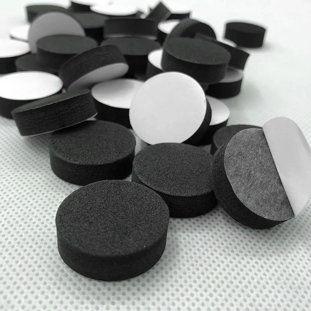 

48pcs Mats Adhesive Flower Riser Flower Pot Accessories Backed Pot Feet Plant Risers Indoor Outdoor Flowerpot Pads Black